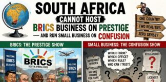 South Africa Cannot Host BRICS Business on Prestige and Run Small Business on Confusion